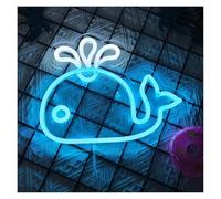 BYAMBD cartelli al neon personalizzati Luci Al Neon A Forma Di Balena Per Case, Giardini, Bar, Ristoranti, Hotel, Negozi E Club 27x21.5cm