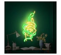 BYAMBD cartelli al neon personalizzati Mano Di Donna Con Serpente Insegna Al Neon Alimentata Tramite USB Dimmerabile, Per La Decorazione Della Parete Della Festa In Camera Da Letto 38.1cm×21cm(B)