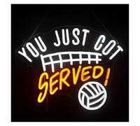 BYAMBD cartelli al neon personalizzati You Just Got Served Luce Al Neon A Alimentata Tramite USB, Con Dimmer Per Sale Giochi, Bar Sportivi 40.6x32cm