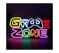 BYAMBD cartelli al neon personalizzati Zona Di Gioco Insegna Al Neon Luci A LED Decorazione Della Sala Giochi Per La Casa Festa Club Bar Negozio Lampada USB Dimmerabile 20cmх38cm