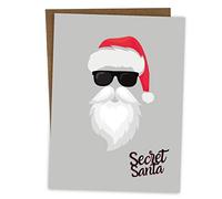 BYANIKA Biglietto di Babbo Natale segreto con scritta "Merry Christmas" (lingua italiana non garantita), regalo di Babbo Natale segreto sotto i 2,