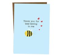 BYANIKA Biglietto di ringraziamento | Gratitude Thanks So Much, Appreciation, Helping, Your Help Support, Gratitudine, Leaving | Per amici, colleghi, capo, genitori, famiglia, mamma, papà, medico