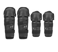 BYARSS Gomitiere, 4 Pezzi Moto Motocross Ciclismo Gomitiere Ginocchiere Protezione Parastinchi Armature Set Nero