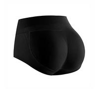 BybAgs Intimo da Donna for Glutei Finti Culo Finto con tappetini in Lattice Shapewear Glutei for Il Controllo della Pancia Push Up Hip Enhancer Panty (Color : Black, Size : S)