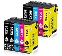 BYBEIBY 502 XL Compatibile con Epson 502 502XL Cartucce Multipack per Expression Home XP-5100 XP-5105 XP-5150 XP-5155 Workforce WF-2860DWF WF-2865DWF WF-2880DWF WF-2885DWF