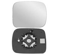 BYBEST Vetro Specchietto Retrovisore Riscaldato per Nissan Terrano 1992-2003, Sinistro Destro Lato Esterno Specchio Piastra di Supporto Sostituzione Auto, Right- White