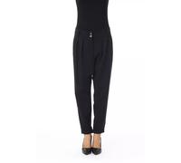 BYBLOS Black Polyester Women Pants - IT46|XL