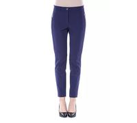 BYBLOS Blue Polyester Women's Slim-Fit Pant - IT44|L