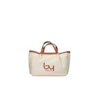 Byblos Borsa a Mano da Donna, Rafia e Ecopelle, Beige e Cuoio
