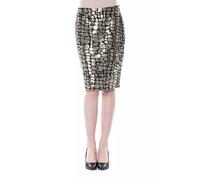 BYBLOS Gold Viscose Women Skirt - IT40|S