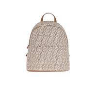 Byblos Zaino Donna Notredame - Zainetto in Ecopelle con Logo Frontale, Chiusura con Zip, Tasche Multiple, Zaino Fashion Elegante per Lavoro, Viaggio e Tempo Libero (Naturale)