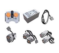 Bybo Technical Power Functions, set di motori tecnici, scatola batteria, 8 pezzi, compatibile con Lego Technic