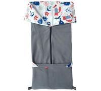 BYBOOM Coprigambe e coperta universale 2 in 1 per passeggino/passeggino, morbida coperta per bambini, 100 x 100 cm, double face, soffice, ideale dalla primavera all'autunno