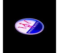 BYCCRZ 2/4 Pezzi Auto Illuminazione 3D proiettore Auto Portello di Automobile, per Maserati GranTurismo 2013 GranCabrio 2010 Porta Auto Kit luci LED sportello,1 Two