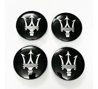 BYCCRZ 4 Pezzi Auto Coprimozzi per Maserati Ghibli/Quattroporte/Grecale/Levante 60MM, Copricerchi Tappi Copricerchi Coprimozzi Copri Ruota Hup Coprimozzi Ruota Coprimozzo Copri,A