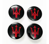 BYCCRZ 4 Pezzi Auto Coprimozzi per Maserati Ghibli/Quattroporte/Grecale/Levante 60MM, Copricerchi Tappi Copricerchi Coprimozzi Copri Ruota Hup Coprimozzi Ruota Coprimozzo Copri,B