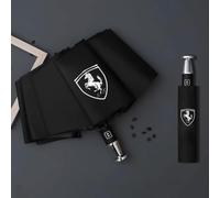 BYCCRZ Auto Ombrelli da Pioggia per Ferrari 208 GTB/GTS, Pioggia Ombrello Antivento Ombrello da Viaggio Protezione UV Ombrello Parasole Accessori,A