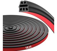 BYCHKA 16M Guarnizione Portiera Auto Adesiva per Chrysler 300 300C Lancia Thema 2011-2022, Gomma Striscia Sigillante per Auto Resistente Intemperie Insonorizzazione Impermeabile