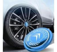 BYCHKA 4 x 60mm per Coprimozzo per Citroen C8 Phase II/2 2008-2014, Coprimozzo Autoadesivo Stemma Tappi Ruote Auto Tuning Adesivo Resistente Ai Graffi,Blue