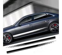 BYCHKA Adesivo Laterale per Auto per Suzuki Across A5Z I 2020-2024, Adesivo Grafico A Strisce da Corsa Sportiva Auto Adesivo per Tuning per Autoadesivo,White