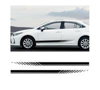 BYCHKA Adesivo Laterale per Auto per Suzuki Across A5Z I 2020-2024, Adesivo Grafico A Strisce da Corsa Sportiva Auto Adesivo per Tuning per Autoadesivo,Black