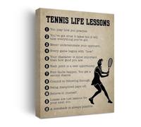 BYCIFRLG Inspirational Tennis Poster Motivational Wall-Art for Athletes Mindset Focus and Determination Home Office Gym Decor(Unframed,16x24inch(40x60cm))