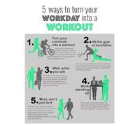 BYCIFRLG Remote Work Health Poster, Quick Home Office Workout Chart, No-Equipment Exercise Guide for Desk(Framed,08x12inch(20x30cm))