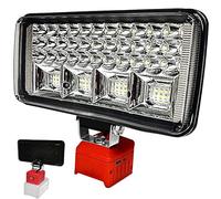bycpower - Lampada a batteria per Einhell, 18 V, PXC Power X, 90 W, 6800 lm, lampada da lavoro senza fili, 2 modalità, con 2 ricarica USB, luce di inondazione portatile per cantieri, campeggio