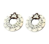 BYCUFF Cerchio Delle Quinte, Cerchio Delle Quinte nel Legno, Ruote per Accordi Musicali, Strumento per Melodia nel Legno, Ruota per Accordi per Decorazione