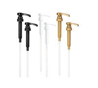 BYCUFF Distributore di pompa per sciroppo di caffè, 6 pompe per sciroppo di sciroppo da 750 ml / 25,4 pompe 3 colori per bottiglia di sciroppo di caffè