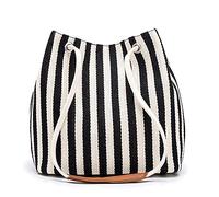 Bydenwely Ruiming Borsa da donna in tela piccola e media Nero Medium