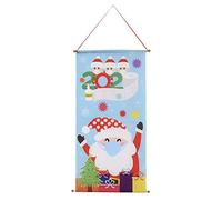 Bydezcon Bandiere Di Natale Decorazioni Babbo Natale Pupazzo Di Neve Famiglia Con Maschera Ornamento Appeso