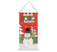 Bydezcon Bandiere Di Natale Decorazioni Babbo Natale Pupazzo Di Neve Famiglia Con Maschera Ornamento Appeso