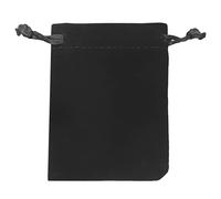 Bydezcon Borsa per dadi Tarocchi Sacchetto di velluto Gioielli Sacchetto flanella Regalo 13x18cm Velluto Dadi Borse con coulisse, Nero