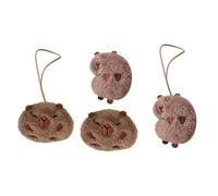Bydezcon Confezione da 4 portachiavi in peluche Capybaras Charm Ciondolo a forma di animale Borse e Accessori per Pendente per cellulare Decorazione fatta a mano