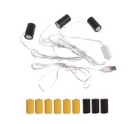 Bydezcon LR14 C Batteria USB Alimentazione Cavo 4 5V 3V LR14 C Batteria Per Radio Giocattolo Elettrico Orologio LED Striscia Luce