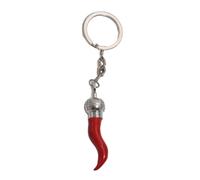 Bydezcon Portachiavi da donna, alla moda, con ciondolo a forma di peperoncino, in lega resistente, decorazione unica, A