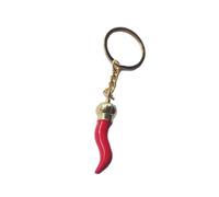 Bydezcon Portachiavi da donna, alla moda, con ciondolo a forma di peperoncino, ornamento Haning, decorazione per borsa, zaino, Come mostrato, S