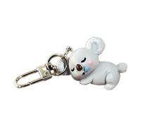 Bydezcon Portachiavi da donna, grazioso ciondolo per borsa, stile cartone animato, portachiavi con ciondolo a forma di zaino, elegante accessorio multifunzionale, Koala dormiente