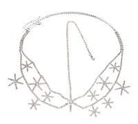 Bydezcon Squisita collana alla moda, copricapo da donna, per balli di fine anno, materiale in lega per ogni occasione