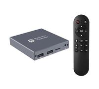 ByDiffer Lettore multimediale digitale 4K, lettore video MP4 TV con uscita HDMI/AV/ottica, mini lettori multimediali HD 4K a 60Hz per unità USB/scheda Micro SD, segnaletica digitale, riproduzione