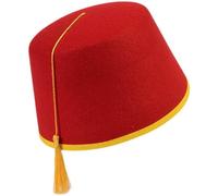 Bye Birdie Feltro Rosso Fez Adulto Cappello Costume