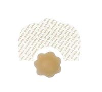 Bye Bra Cerotti Sostieni Seno, Adesivi Seno, Cerottoseno, Miglioramento Scollatura - Taglie: F+ per Seni Sviluppati con Copricapezzoli Riutilizzabili in Silicone Color Nudo, 3 Paia Monouso