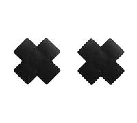 Bye Bra Copricapezzoli Stile X, Copricapezzoli Autoadesivi, per Feste E Festival, Nero, Taglia Unica