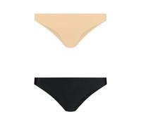 Bye Bra Mutande Invisibili Beige e Nere Slip Brasiliana Leggeri Senza Cuciture