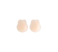 Bye Bra Reggiseno adesivo push up senza spalline, invisibile, riutilizzabile, autoadesivo, coppe per coppe di diverse dimensioni, abito da sposa, Coppe in silicone con coniglio, colore beige, XS
