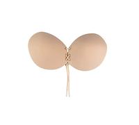 Bye Bra Reggiseno Lace-It, Reggiseno Rotondo, Reggiseno Adesivo, Reggiseno Push-Up, Reggiseno Senza Spalline E Senza Schienale, Reggiseno Appiccicoso, Reggiseno Aderente, Coppe A-E, Beige E Nero
