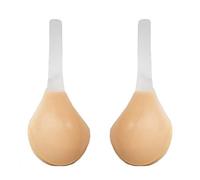 Bye Bra Reggiseno Scolpito in Silicone, Reggiseno per Sollevamento Seno, Copricapezzoli, Riutilizzabile, Senza Spalline, Invisibile, Reggiseno Adesivo, Reggiseno Appiccicoso, Coppa C-H, Beige