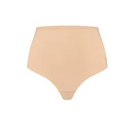 Bye Bra Sculpting Mid Waist Thong, Bordi tagliati al laser, Cinghie in silicone, Shapewear per le donne, Shapewear a vita media, Sculpting Collection, Beige/Nero, S-Xxl, Beige, M