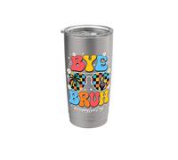 Bye Bruh Teacher Happy Last Day of School Hello Summer Humor Bicchiere termico in acciaio inox doppia parete